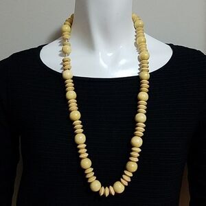 Wood Beaded Necklace 